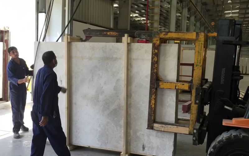 Marble And Granite Unloading